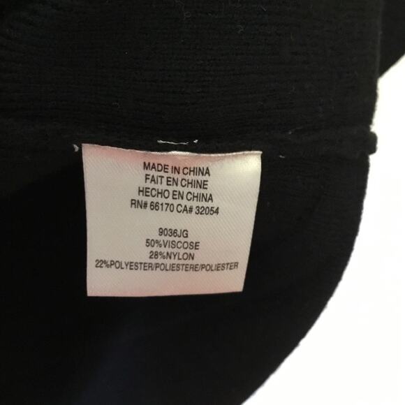 Maeve Black Crop Hoodie Sweater with Cape Sleeves - Picture 4 of 12